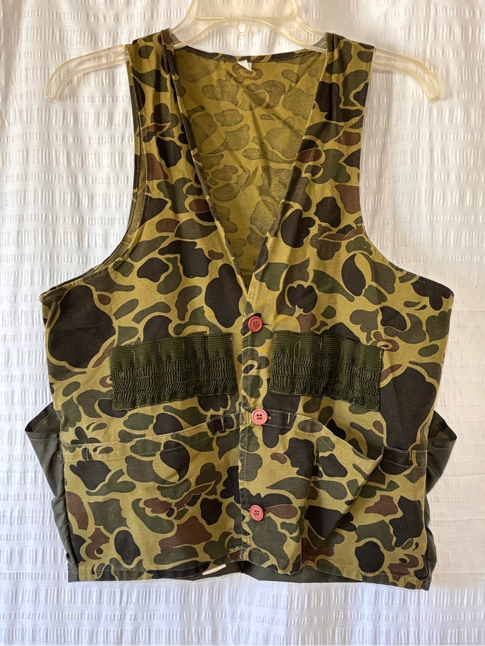Vintage Duck / Frogskin Camo Vest Mens Sz Small